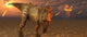 Asteroid Hitting Earth Marking T-rex Evening Wall Decal