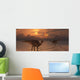 Asteroid Hitting Earth Marking Evening Wall Decal
