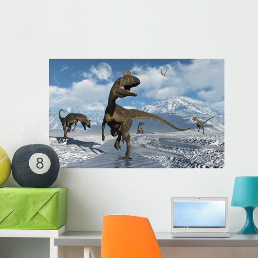 Cryolophosaurus Dinosaurs Roaming Modern Wall Decal