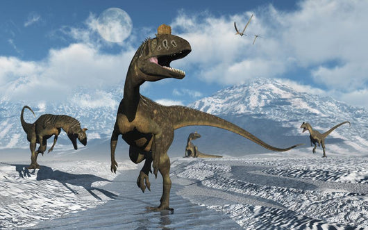 Cryolophosaurus Dinosaurs Roaming Modern Wall Decal