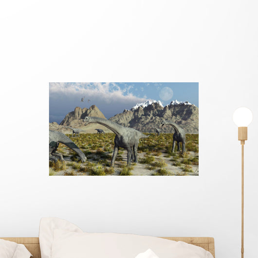 Herd Camarasaurus Sauropod Dinosaurs Wall Decal