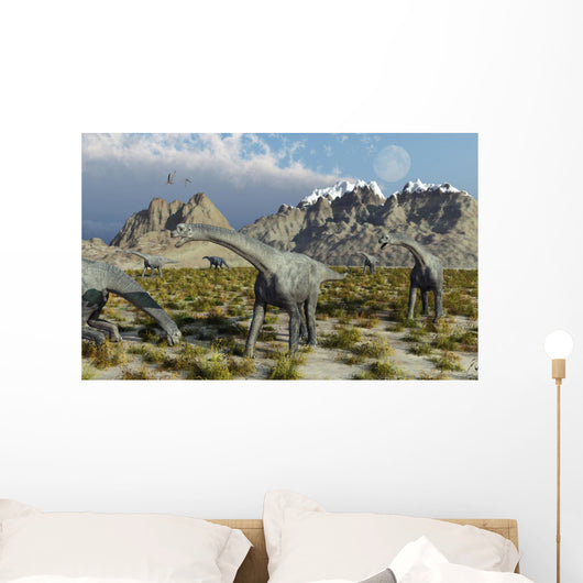 Herd Camarasaurus Sauropod Dinosaurs Wall Decal