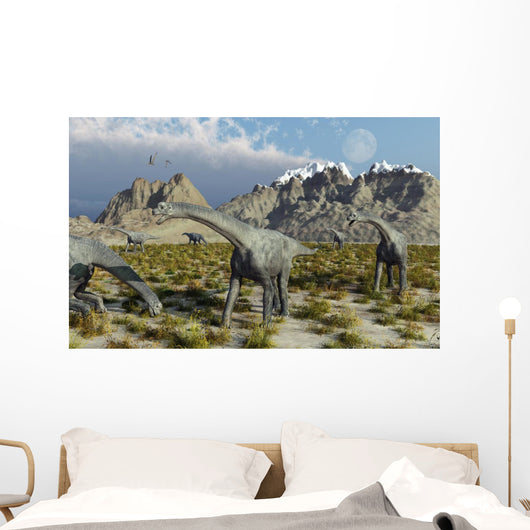 Herd Camarasaurus Sauropod Dinosaurs Wall Decal