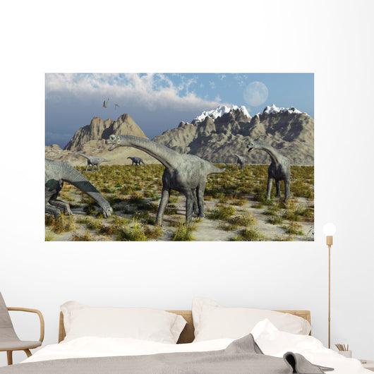 Herd Camarasaurus Sauropod Dinosaurs Wall Decal