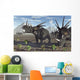 Herd Styracosaurus Dinosaurs Wall Decal