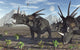Herd Styracosaurus Dinosaurs Wall Decal