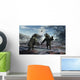 Pair Arctodus Bears Territorial Wall Decal