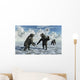 Pair Arctodus Bears Territorial Arctic Wall Decal