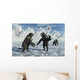 Pair Arctodus Bears Territorial Arctic Wall Decal