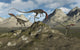 Pack Carnivorous Compsognathus Dinosaurs Hills Wall Decal
