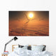 Giant Quetzalcoatlus Pterosaurs Flying Evening Wall Decal