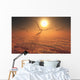 Giant Quetzalcoatlus Pterosaurs Flying Evening Wall Decal