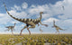 Group Pelecanimimus Dinosaurs Chasing Wall Decal