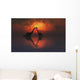 Silhouetted Shapes Sauropod Dinosaurs Pair Wall Decal