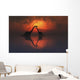 Silhouetted Shapes Sauropod Dinosaurs Pair Wall Decal
