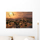 Quetzalcoatlus Pterosaurs Flying Evening Wall Decal