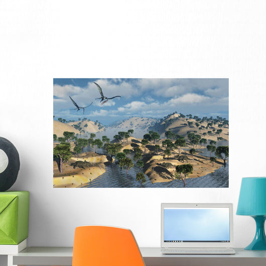 Quetzalcoatlus Pterosaurs Flying Wall Decal