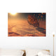 Giant Asteroid Burning up Wall Decal