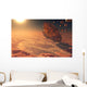 Giant Asteroid Burning up Wall Decal