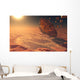 Giant Asteroid Burning up Wall Decal