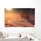 Giant Asteroid Burning up Wall Decal