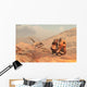 Fossilized Skeleton T-rex Dinosaur Desert Wall Decal