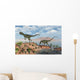 Pair Dilophosaurus Dinosaurs during Wall Decal