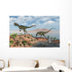 Pair Dilophosaurus Dinosaurs during Wall Decal