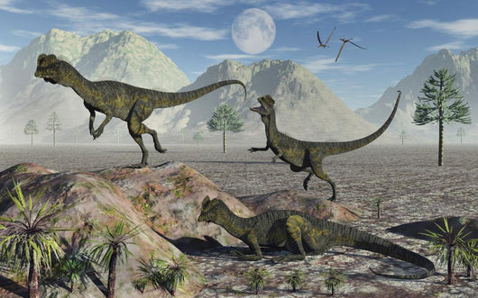 Small Pack Dilophosaurus Dinosaurs Plains Wall Decal