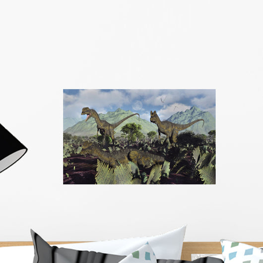 Small Pack Dilophosaurus Dinosaurs Wall Decal