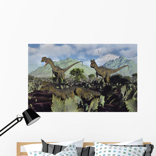 Small Pack Dilophosaurus Dinosaurs Wall Decal
