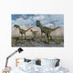 Small Pack Dilophosaurus Dinosaurs Close-up Wall Decal