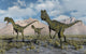 Small Pack Dilophosaurus Dinosaurs Close-up Wall Decal