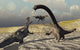 Allosaurus and Diplodocus Dinosaur Wall Decal