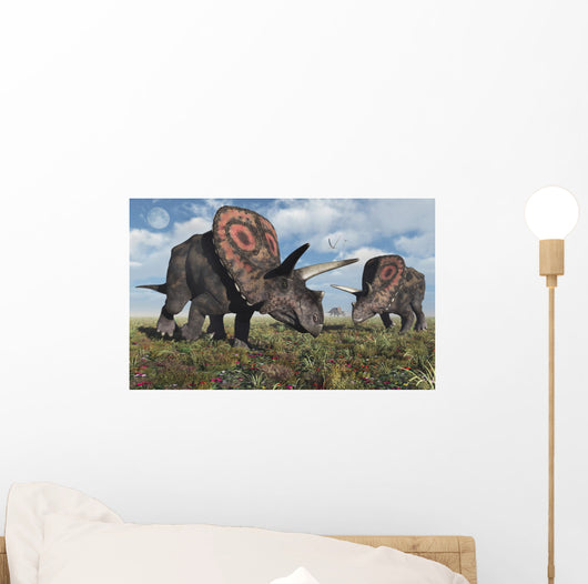 Torosaurus Dinosaurs during Earth's Close-up Wall Decal