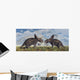 Pair Torosaurus Dinosaurs Involved Wall Decal