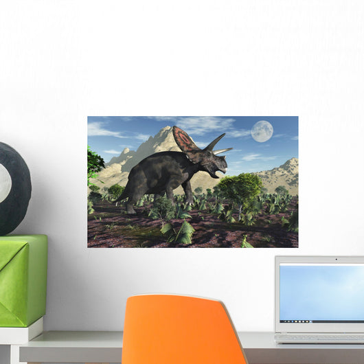 Torosaurus Dinosaur during Earth's Wall Decal