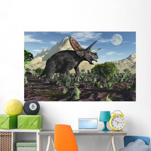 Torosaurus Dinosaur during Earth's Wall Decal