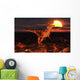 Dinosaur Covered Lava during Wall Decal