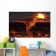 Dinosaur Covered Lava during Wall Decal