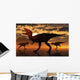 Pack Tyrannosaurus Rex Dinosaurs Evening Wall Decal