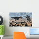 Pair Allosaurus Dinosaurs during Wall Decal