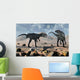Pair Allosaurus Dinosaurs during Wall Decal