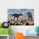 Pair Allosaurus Dinosaurs during Wall Decal