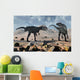 Pair Allosaurus Dinosaurs during Wall Decal