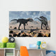 Pair Allosaurus Dinosaurs during Wall Decal