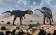 Pair Allosaurus Dinosaurs during Wall Decal