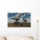 Pair T-rex Dinosaurs Roaring Wall Decal