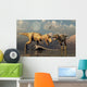 Pair T-rex Dinosaurs Wall Decal