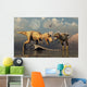 Pair T-rex Dinosaurs Wall Decal